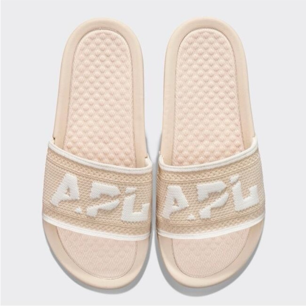 Big Logo TechLoom unisex Slide | Beach / Ivory